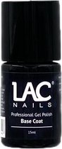 LAC Nails® Base Coat - Basis gel nagellak 15ml - Transparant