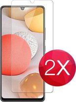 2X Screen protector - Tempered glass screenprotector voor Samsung Galaxy A52  -  Glasplaatje voor telefoon - Screen cover - 2 PACK
