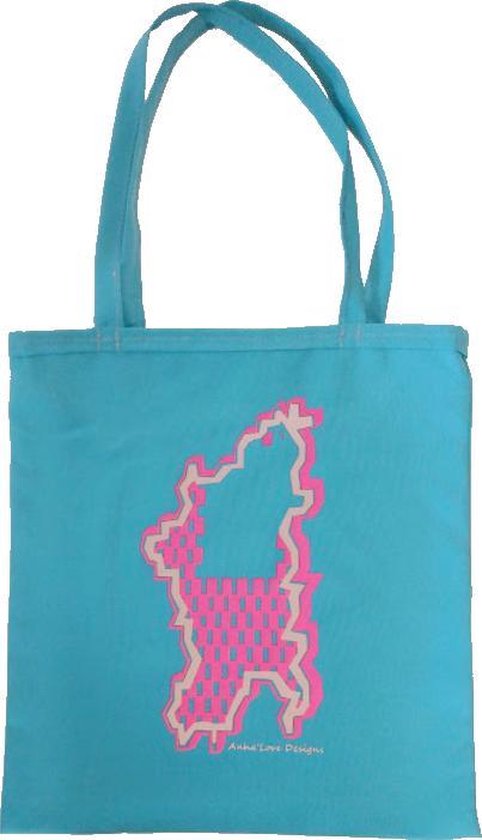 Anha'Lore Designs - Bessie - Handgemaakte exclusieve tote bag - Aqua