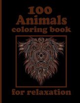 100 Animals coloring book for relaxation