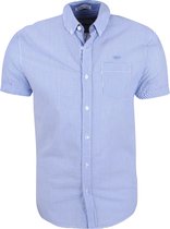 MZ72 - Heren Korte Mouw Overhemd - Chic - Blauw