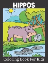 Hippos Coloring Book For Kids