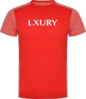 LXURY Sport T-Shirt Rood Maat L - Heren - Fitness kleding - Sportshirt - Fitness T-Shirt - Sportkleding