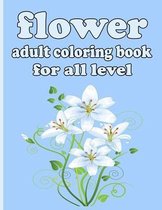 flower adult coloring book for all level
