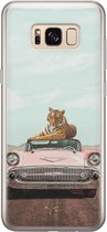 Samsung Galaxy S8 siliconen hoesje - Chill tijger - Soft Case Telefoonhoesje - Multi - Print