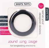 Round Cock Ring - Black - Large - Cock Rings