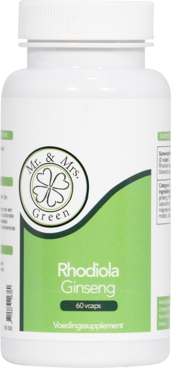 Goedkoopste Rhodiola & Ginseng capsules, Natuurlijke rustgever
