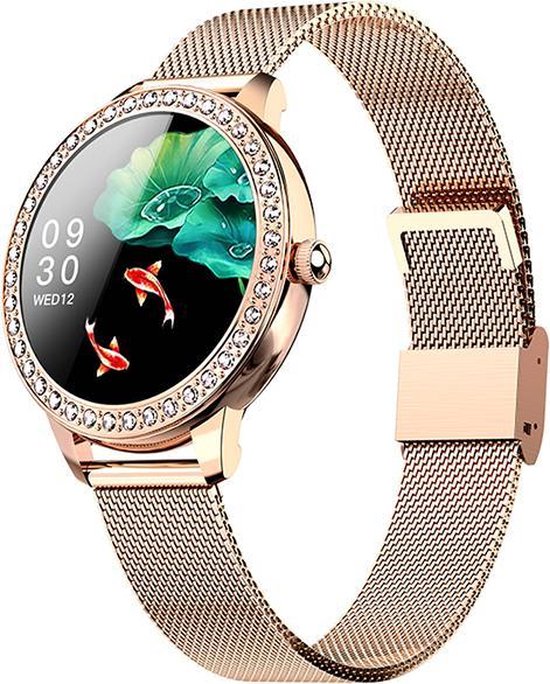 deeltje verbanning Leed Belesy® LA DONNA - Smartwatch Dames - Horloge - 1.09 inch - Kleurenscherm  -... | bol.com