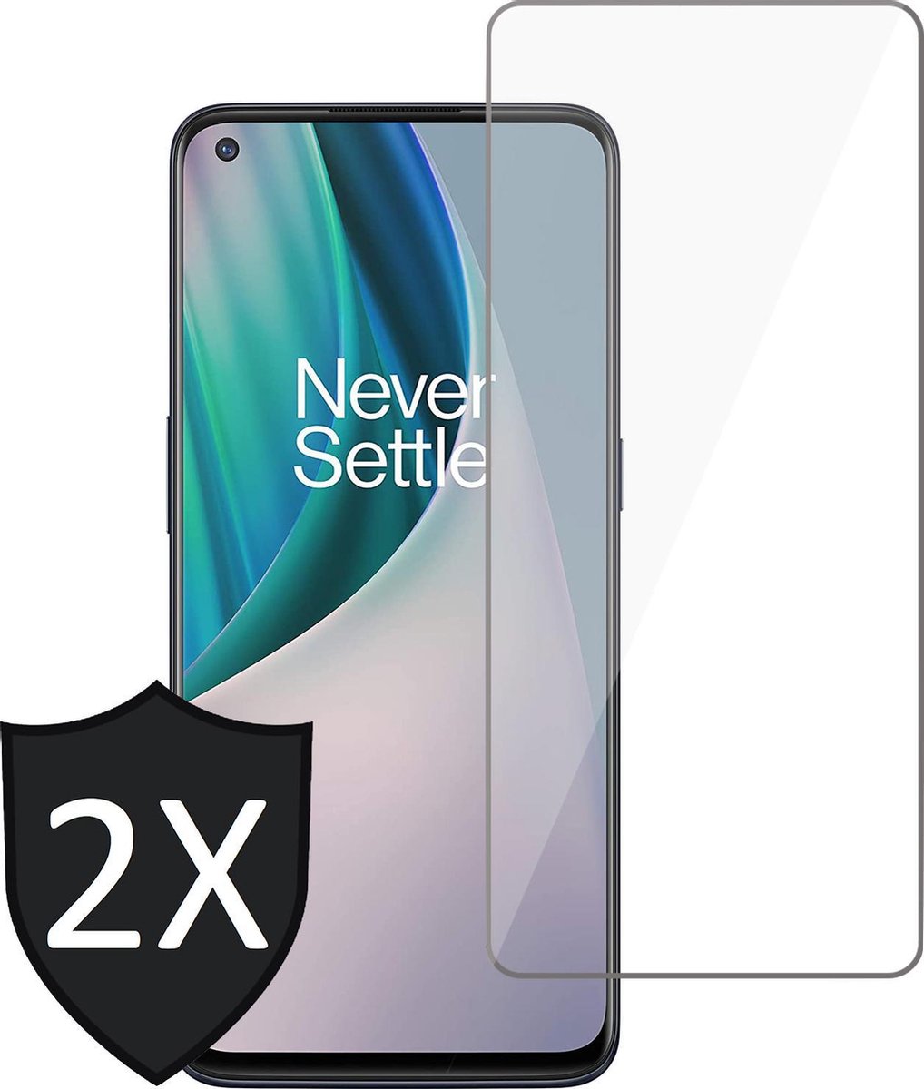 Screenprotector geschikt voor OnePlus Nord N10 5G - 2x Screen Protector Glas