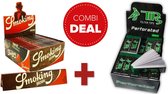 Combideal vloei & tips Smoking Brown King size box 50 + Tips filter tips perforated box 50