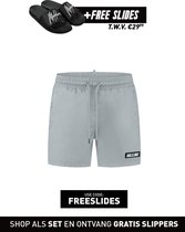 Malelions Nium Patch Swimshort - Light Grey - S