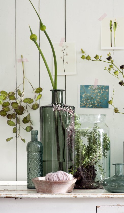 Mica Decorations bouteille guan dimensions en cm: 40x15 vert / gris