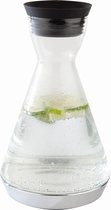APS-Germany® Glazen Waterkaraf met Anti Lek Schenktuit en Koelelement - Karaf voor Warm en Koud Water - Waterkan - 100% BPA Vrij - 1,4 Liter