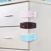 Kast en deur beveiliging - Kinderslot kastjes - Lade slot - Baby Kinderslot -  Veiligheid - Kinderen - 3 stuks - Roze
