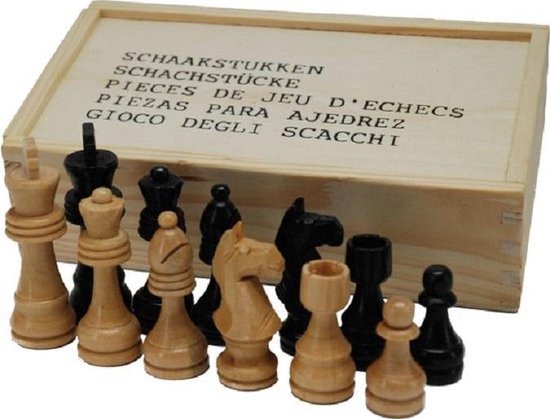 Thumbnail van een extra afbeelding van het spel Schaakbord inclusief schaakstukken en damstenen