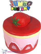 JUMBO Squishy Aardbij Taart 15 cm | Squishies Sqeezy Squeezy Pop it Fidget | Speelgoed voor kinderen | Stressbal Anti-Stress | squishies meisjes squishy dieren squishy soft animal
