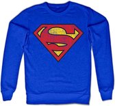 DC Comics Superman Sweater/trui -XL- Washed Shield Blauw