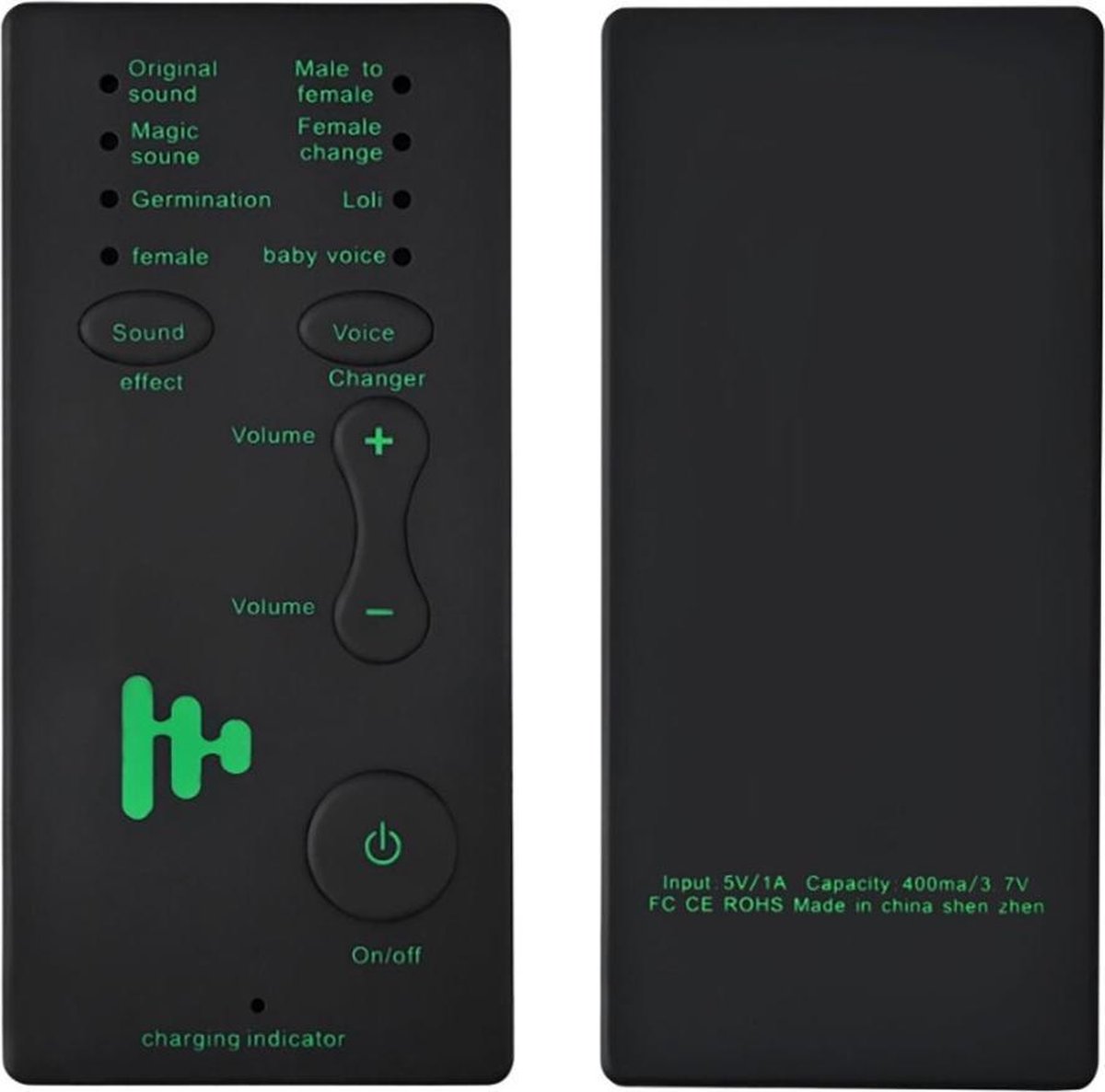 WiseGoods Stemvervormer - Voice Changer - Stemveranderaar voor Bellen - Voice Converter 3,5 mm-interface - 7 Verschillende Opties - 