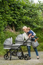 P'tit Chou Angels - Tweeling  Kinderwagen set 2 in 1 - Inclusief Accessoires - Grijs