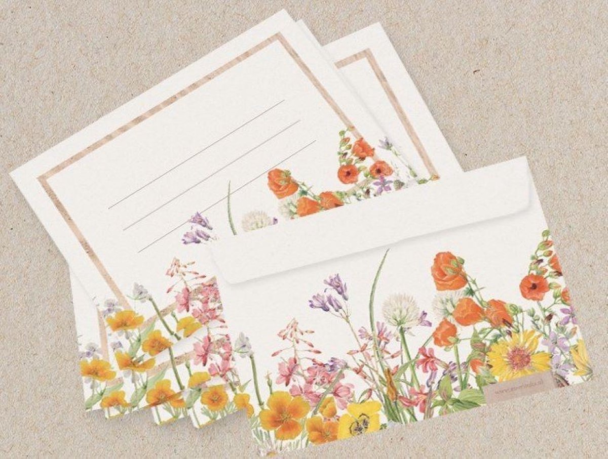 72 Stück Briefumschlägen aus Vintage-Papier, Vintage-Briefpapier mit A5-Umschlag, 24 Vintage
