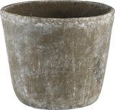 PTMD  charon cement ruig bruin grote pot rond m