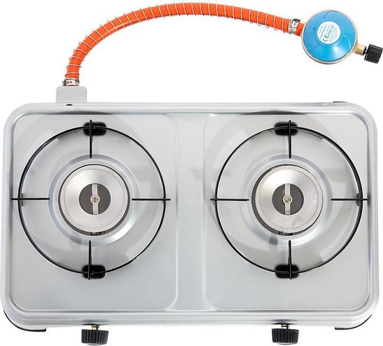 Campingaz Camping Cook CV Camping Kooktoestel - kampeer kooktoestel 2 pits - 2x 1800 Watt - zilvergrijs van Campingaz — afbeelding 3