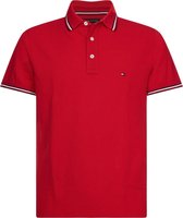 Tommy Hilfiger Slim polo - rood primary red -  Maat L