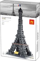 WanGe Architecture - Eiffel Tower Paris - 976 Onderdelen - Compatibel met grote merken - Bouwdoos