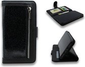 TF Cases | Apple iPhone 11 pro | Bookcase | boekhoesje | Glitter | Met Rits | Zwart | high quality | elegant design |