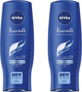 NIVEA Hairmilk Herstellende Conditioner - Voordeelbox 2 x 200 ml