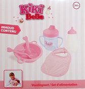 Kiki bebe verzorgingset - Baby Voedingsset - Poppenverzorging