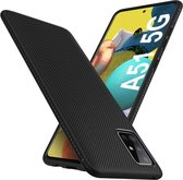 Texture TPU hoesje voor Samsung Galaxy A51 5G - zwart