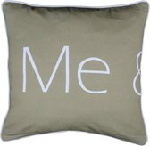 Sierkussen - Organic Me& - Taupe - 45 Cm X 45 Cm