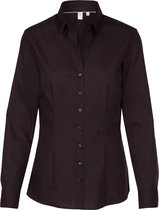Seidensticker dames blouse slim fit - zwart - Maat: 40