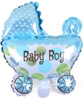 Geboorteballon | kinderwagen - boy | 77 x 62 cm