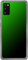 Samsung Galaxy A41 - Smart cover - Groen Zwart - Transparante zijkanten