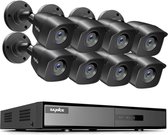 Sannce beveiligingscamera set met 8 camera’s ( FULL-HD ) en 1tb Harde schijf - plug and play - Nederlandse helpdesk