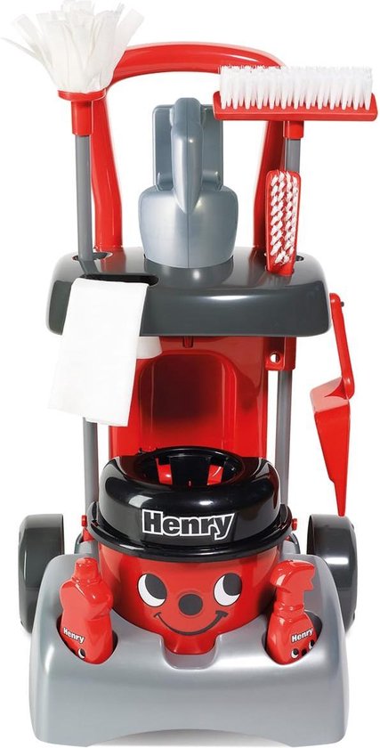 Casdon Henry Hoover Deluxe Reinigingswagen - Speelgoedschoonmaakset