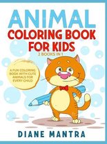 Animals Coloring Book for Kids: 2 Books in 1