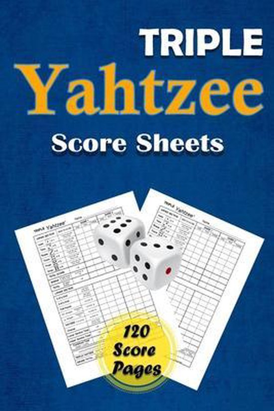 Triple Yahtzee Score Sheets, DANIEL B SCOREBOOKS 9786165180306
