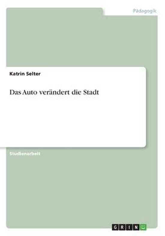 Das Auto Verandert Die Stadt - cover