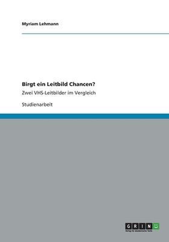 Birgt ein Leitbild Chancen? - cover