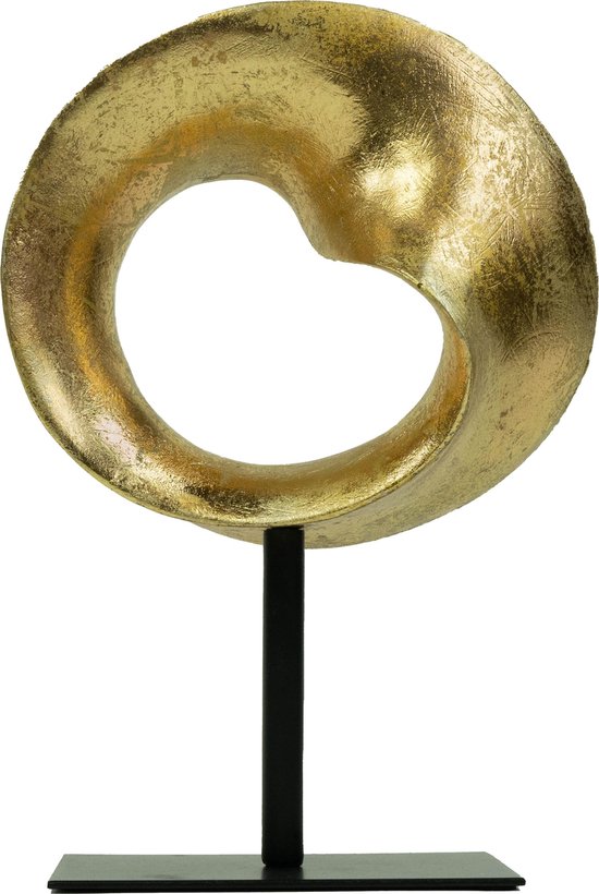 Ornament op voet goud - Gouden decoratie - 30 cm - Beeldje | bol.com