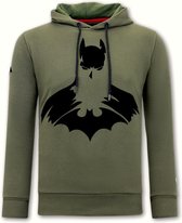 Hoodie Heren Print Batman - Groen