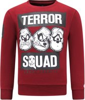Heren Sweater met Print - Terror Beagle Boys - Bordeaux