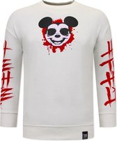 Gangster Mouse Heren Sweater - Wit