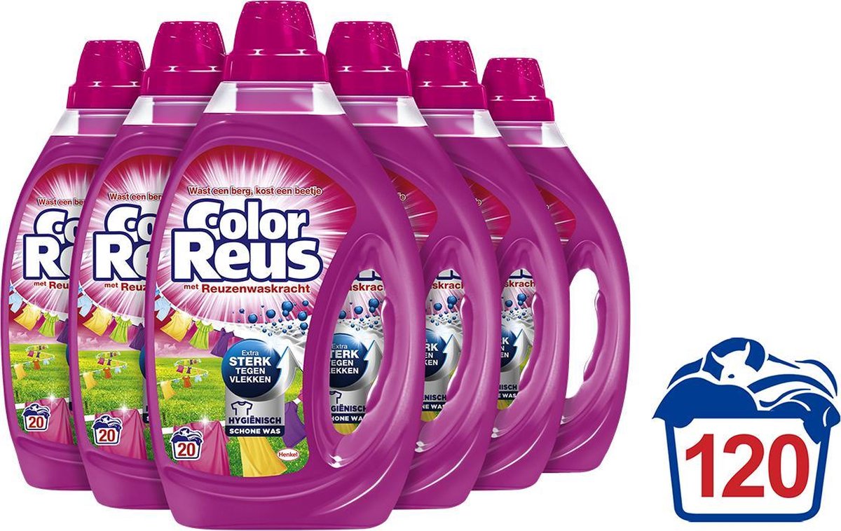 Color Reus Gel Vloeibaar Wasmiddel Gekleurde