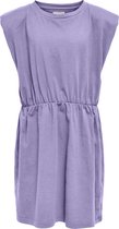 KIDS ONLY KONAMY PADDED SHOULDER SOLID S/L DRESS Meisjes Jurk- Maat 116