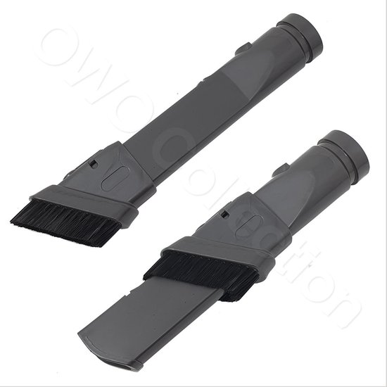 Verstelbare 2 in 1 plumeau plinten accessoires zuigmond borstel - plumeauzuigmond - plumeauborstels - plintenborstel - plintenzuigmond geschikt voor Dyson