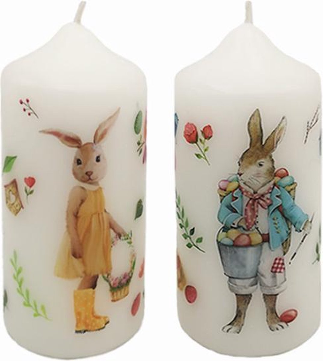 Paaskaarsen Samen Pasen set van 2 stuks, Paasdecoratie